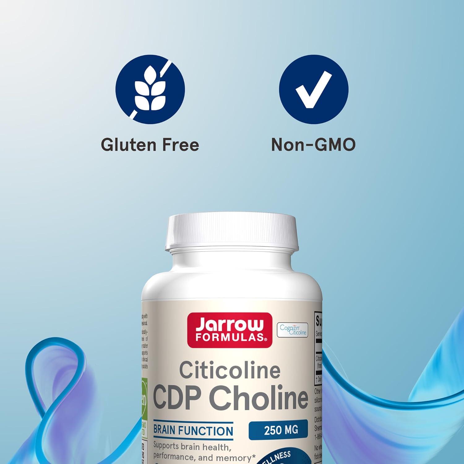 Jarrow Formulas Citicoline CDP Choline 250mg Capsules
