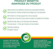 Jamieson Iron 28mg with Folic Acid & C, B Vitamins - 150 Capsules