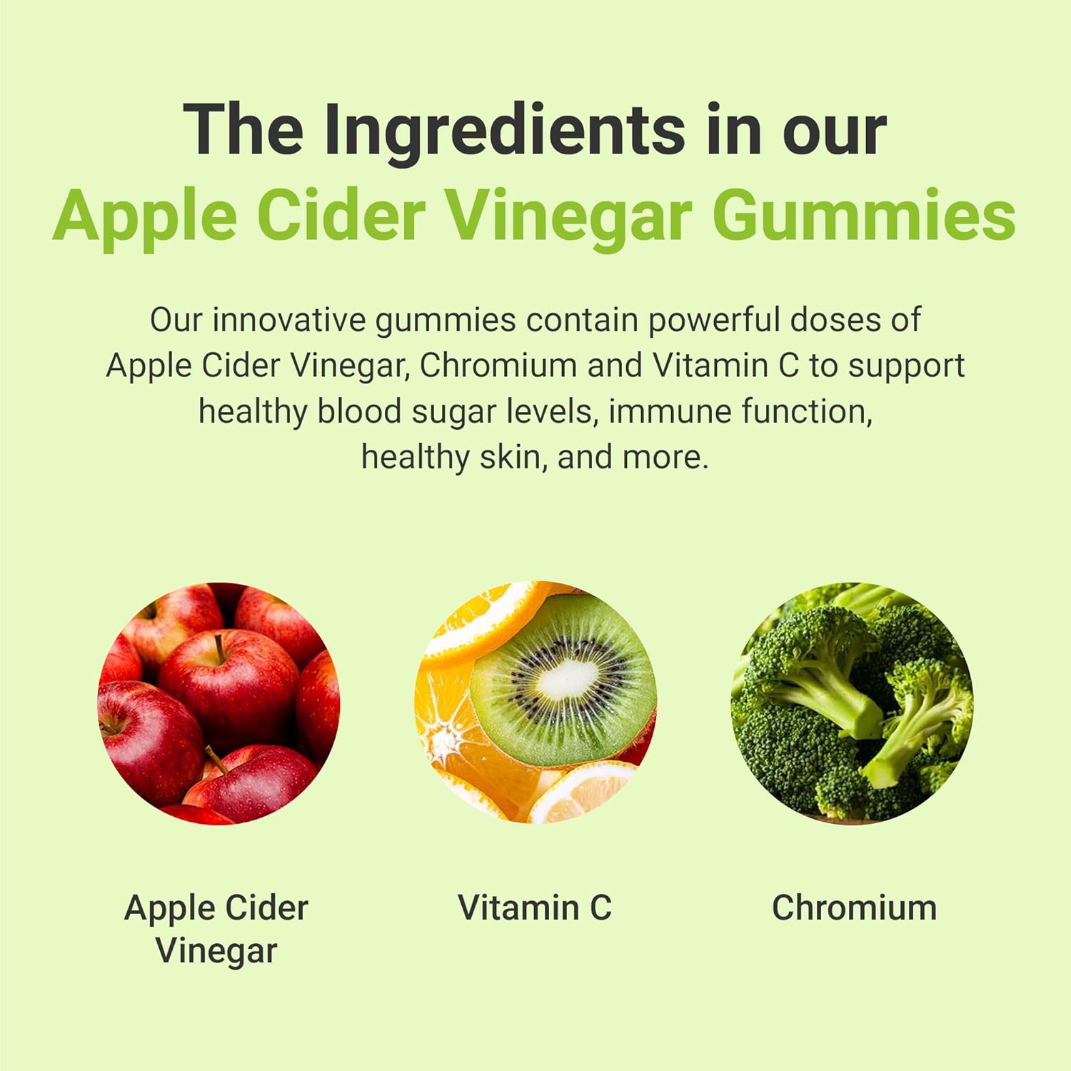 Hey Nutrition Apple Cider Vinegar Gummies - 60 Count