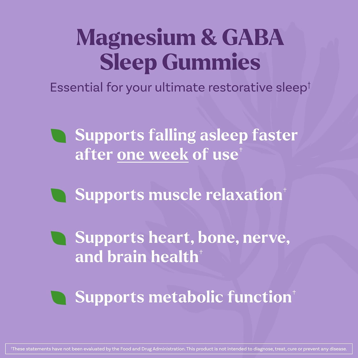 Natrol Sleep & Restore Magnesium Glycinate & GABA Gummies - 60 Count