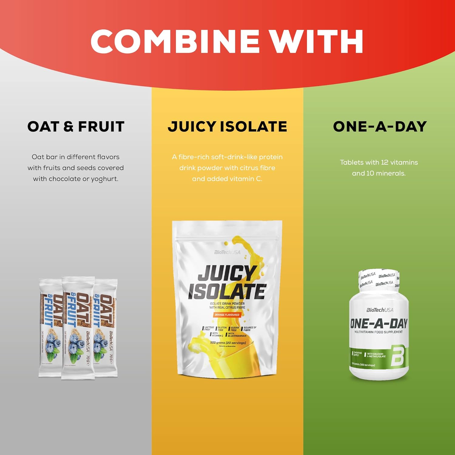 BiotechUSA Collagen Complex with Hyaluronic Acid & Vitamin C - 300g variants.