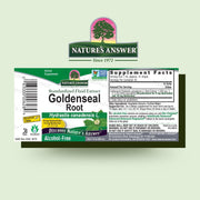 Nature’s Answer Goldenseal Root Extract – 4 mg Hydrastine, 10 mg Berberine, Alcohol-Free, 30 mL