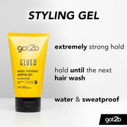 got2b Glued Water Resistant Spiking Gel tube Hold 6 150ml ingredients and product information
