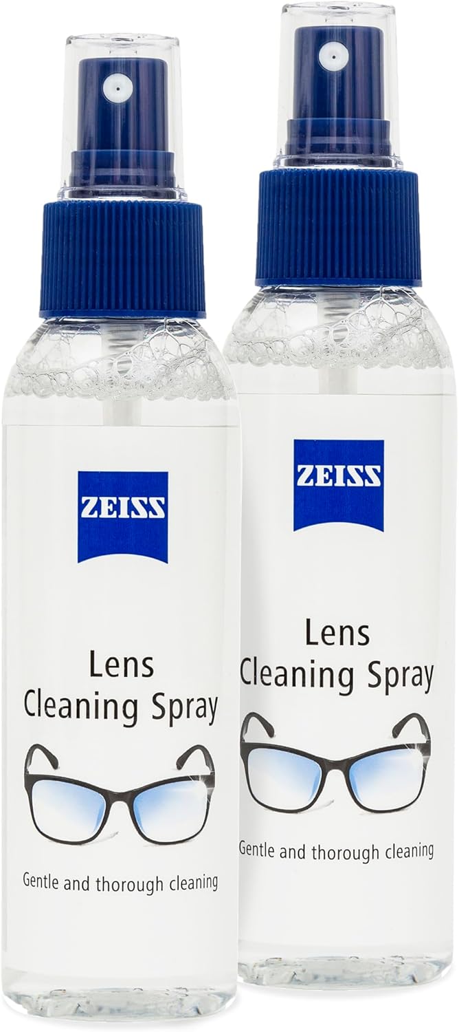 ZEISS Lens Cleaning Spray Twin Pack showing two 120ml bottles.