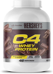 Front Image: Cellucor C4 whey protein Hershey's chocolate 1.61kg tub