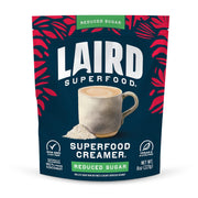 Laird Superfood reduced sugar non-dairy coffee creamer front pack 227g on white background