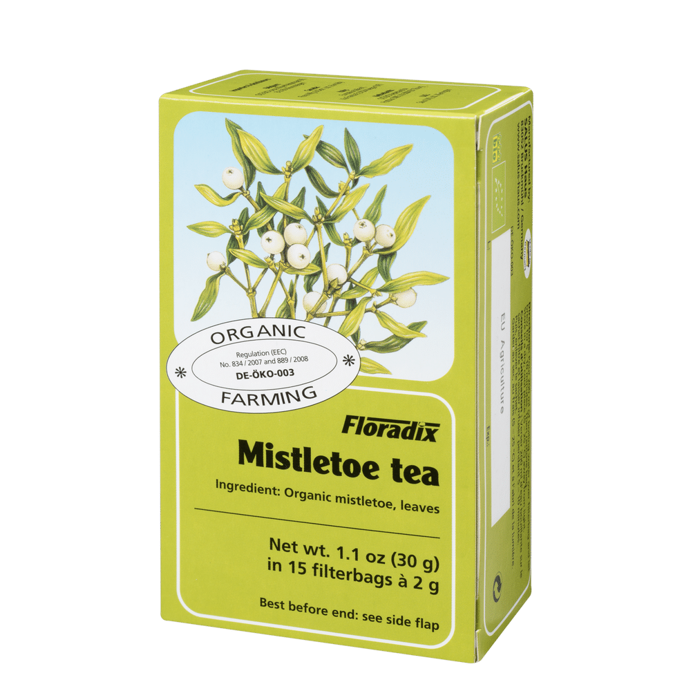 Floradix Organic Mistletoe Herbal Tea box, 15 teabags.