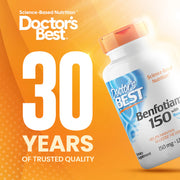 Doctor's Best Benfotiamine 150 with BenfoPure, 150 mg, 120 Veggie Caps