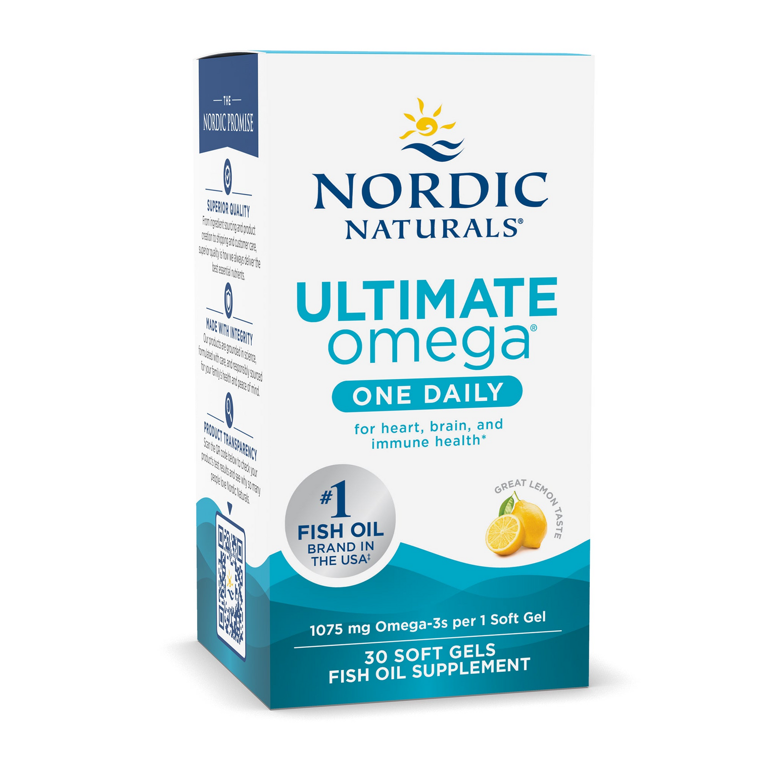Nordic Naturals Ultimate Omega One Daily, Lemon - 30 Soft Gels