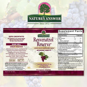 Nature's Answer Liquid Resveratrol Reserve Alcohol-Free - 150ml