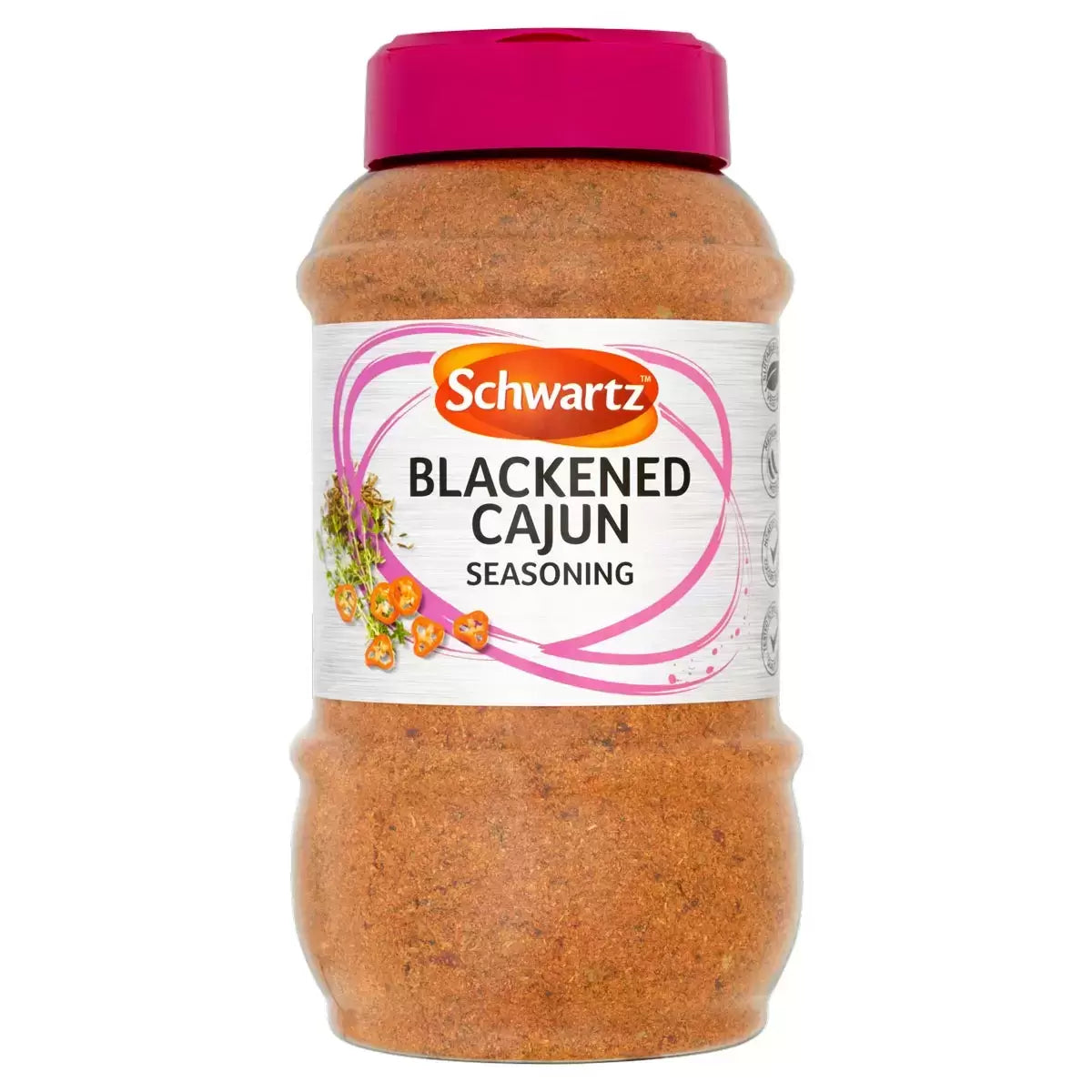 Front image: Schwartz Blackened Cajun Seasoning spice blend pack 550g Louisiana style seasoning
