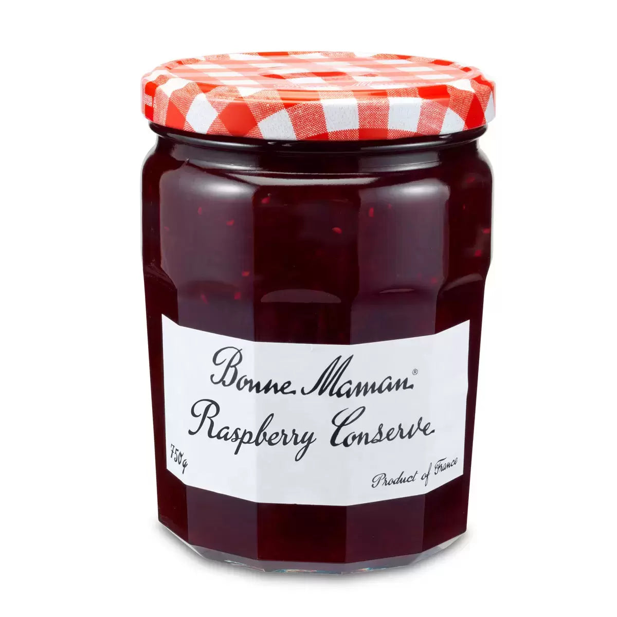 Bonne Maman raspberry conserve fruit preserve jar packaging 750g
