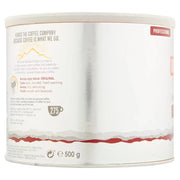 Supplement Facts & Ingredients Image: Kenco Millicano Americano instant coffee ingredients label 500g tin