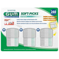 Sunstar GUM Soft-Picks Original 240 Soft-Picks 3 Travel Cases