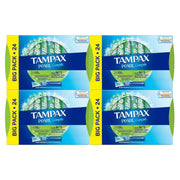 Front image: Tampax Pearl Compak super tampons compact applicator pack 96 count