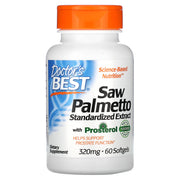 DOCTOR'S BEST Saw Palmetto Standardized Extract  with Prosterol, 320mg 60 - 180 softgels
