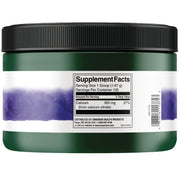 Supplement Facts & Ingredients Image
Swanson Calcium Citrate powder mineral supplement tub unflavoured dairy free 227g supplement facts ingredients & barcode panel
