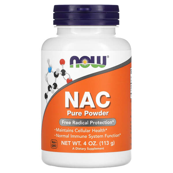 Now Foods NAC 1000mg, 120 tablets , Pure powder 113g