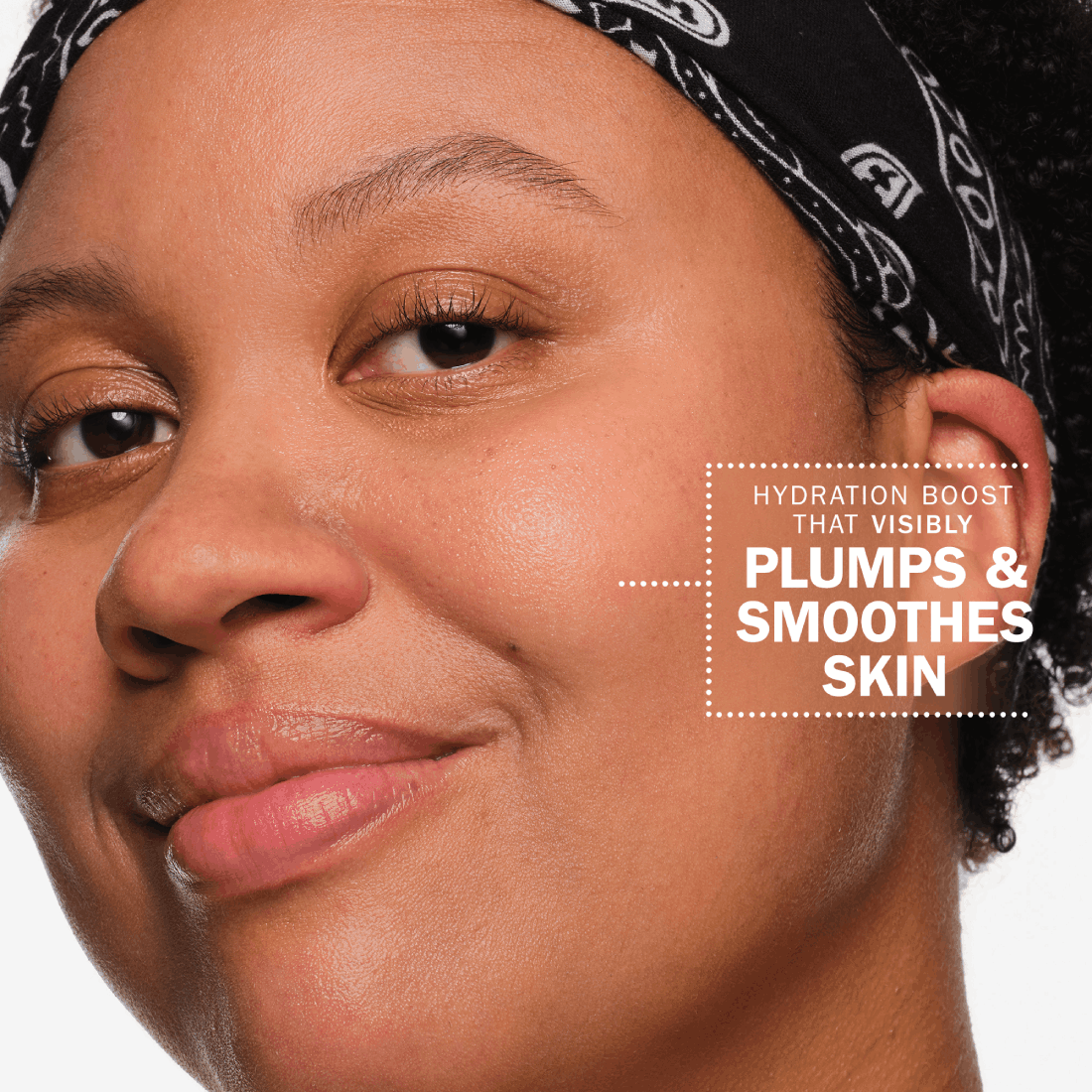 Applying Olay Hyaluronic gel moisturiser to cleansed morning skin.