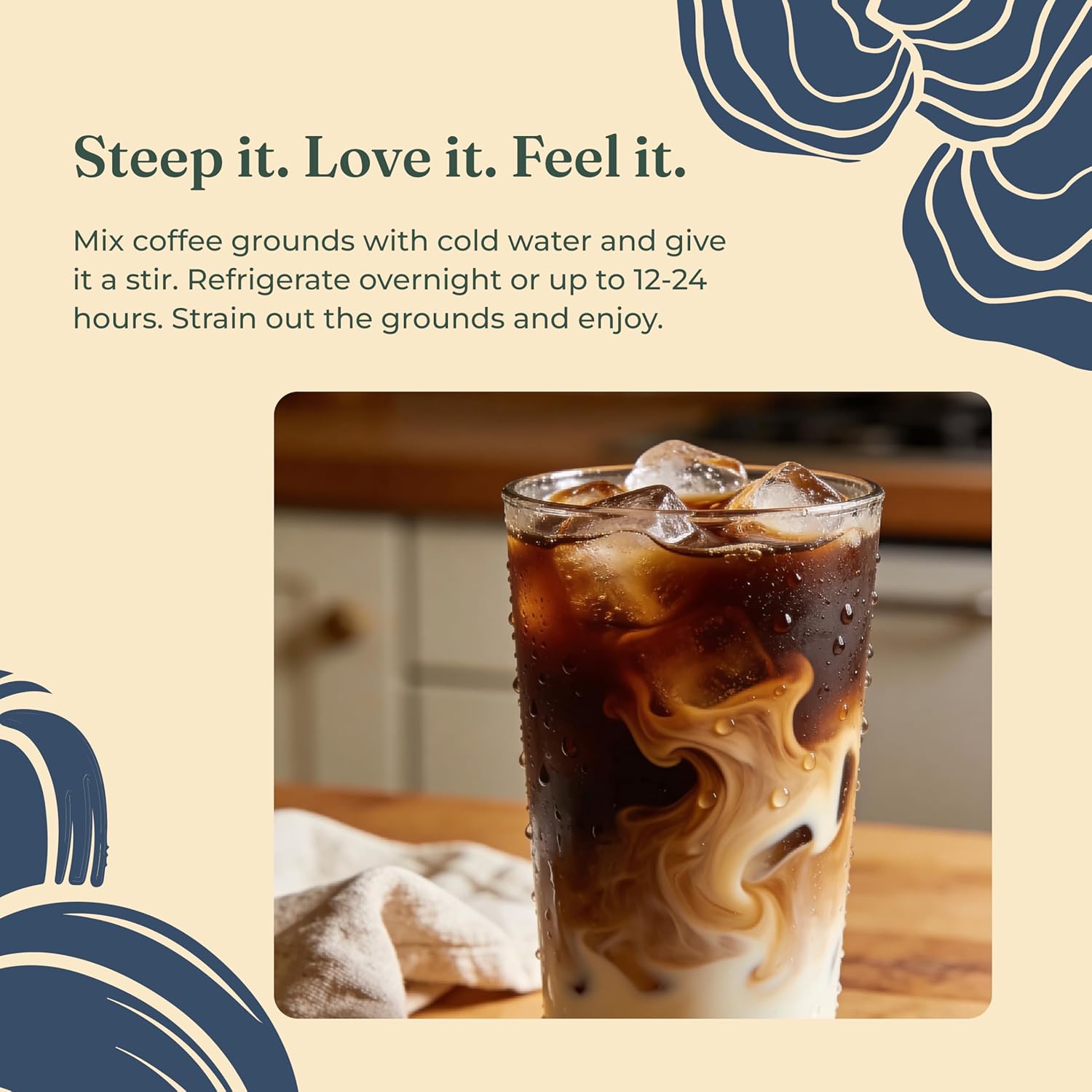 Four Sigmatic Focus Cold Brew Coffee preparation guide 283g
