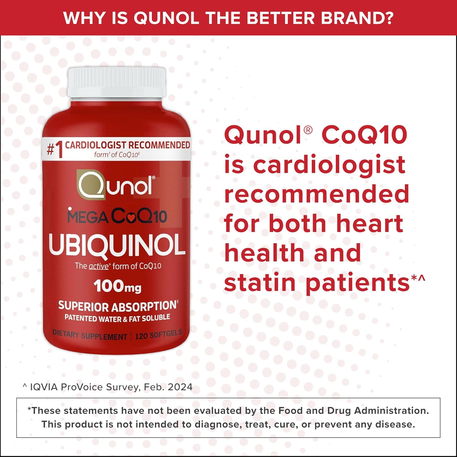 Qunol Mega Ubiquinol CoQ10 100mg Softgels