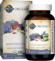 Garden of Life Organics Once Daily Men's Multivitamin bottle & box  30 tablets