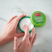 How to Use: O'Keeffe's Working Hands cream being applied to dry skin.