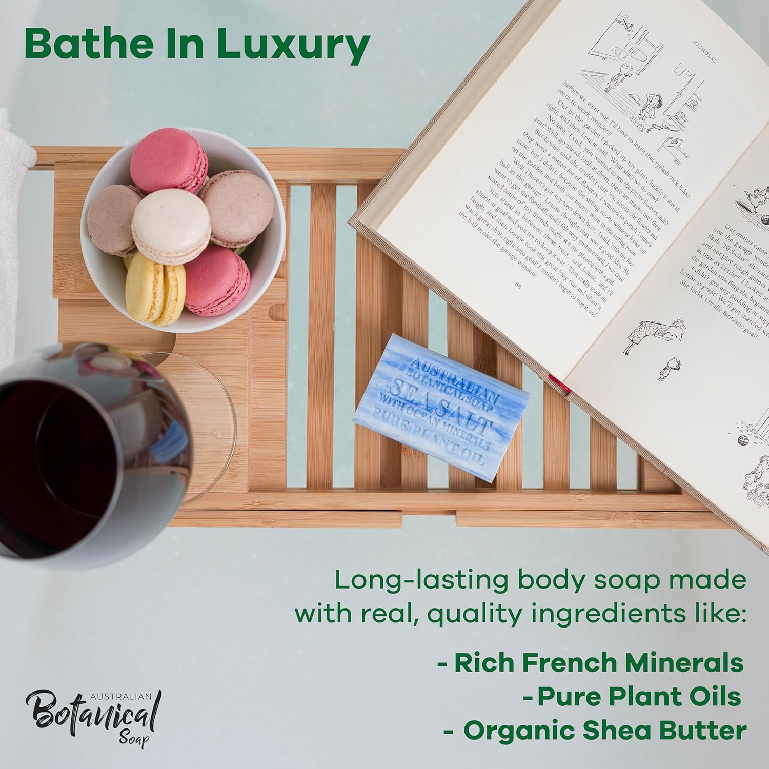 Australian Botanical Sea Salt with Ocean Minerals Soap Bar 