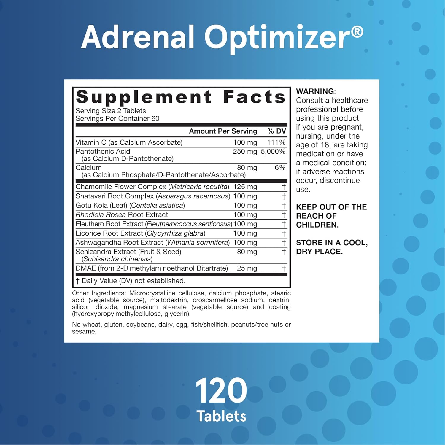 Jarrow Formulas Adrenal Optimizer® – 120 Tablets