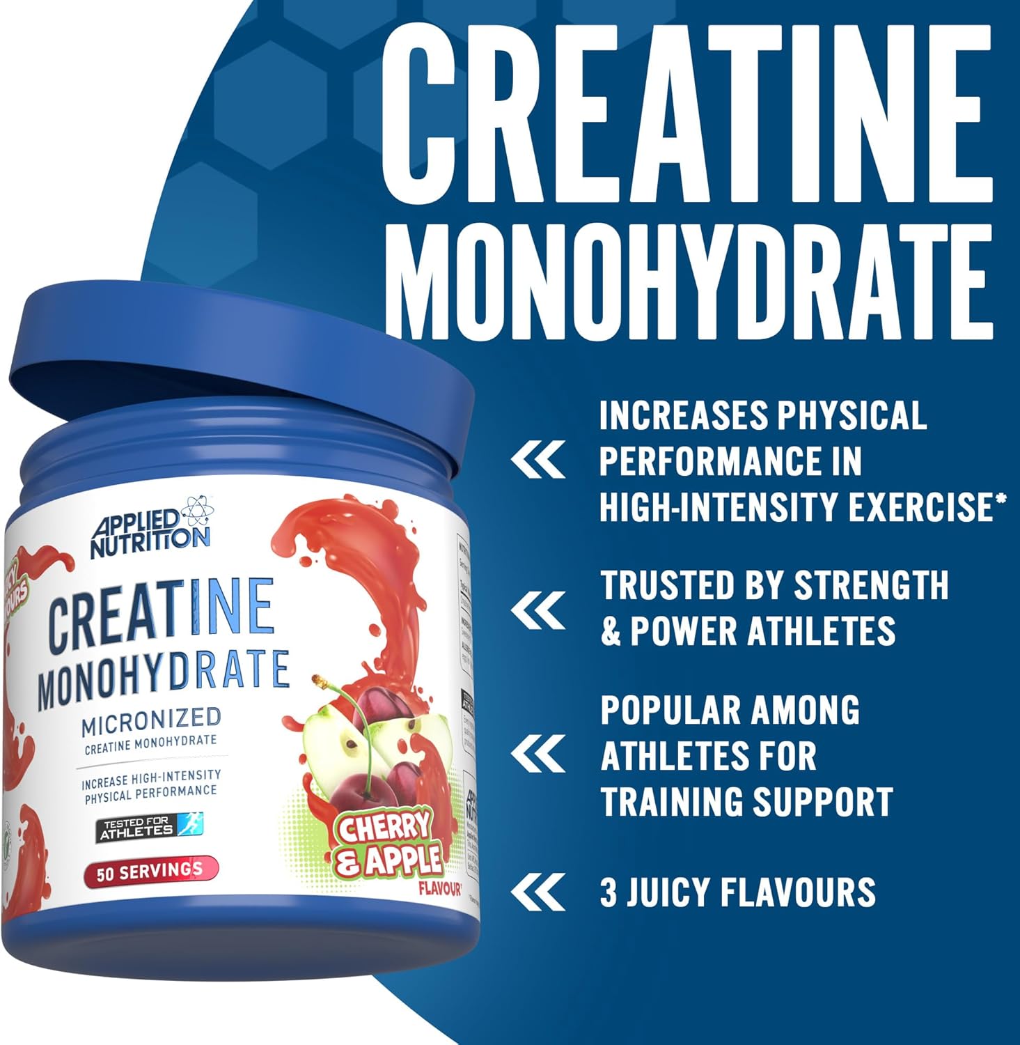 Applied Nutrition Creatine Monohydrate Powder, Cherry Apple - 250g