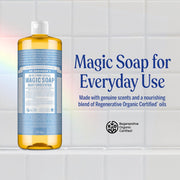 Dr. Bronner's Baby Unscented 18-in-1 Pure-Castile Liquid Soap 945ml