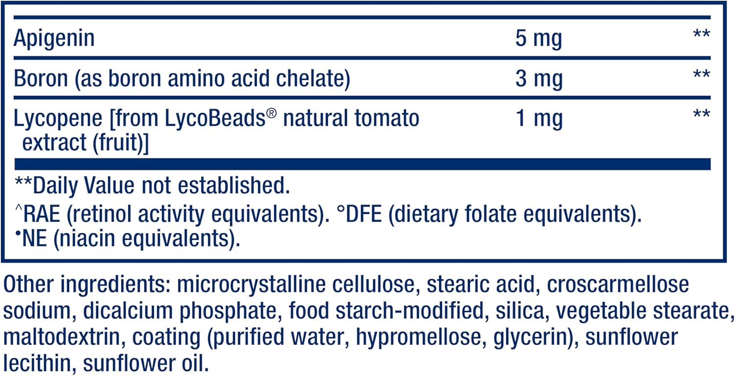 Supplement facts panel for Life Extension Two-Per-Day Multivitamin showing full ingredient list.