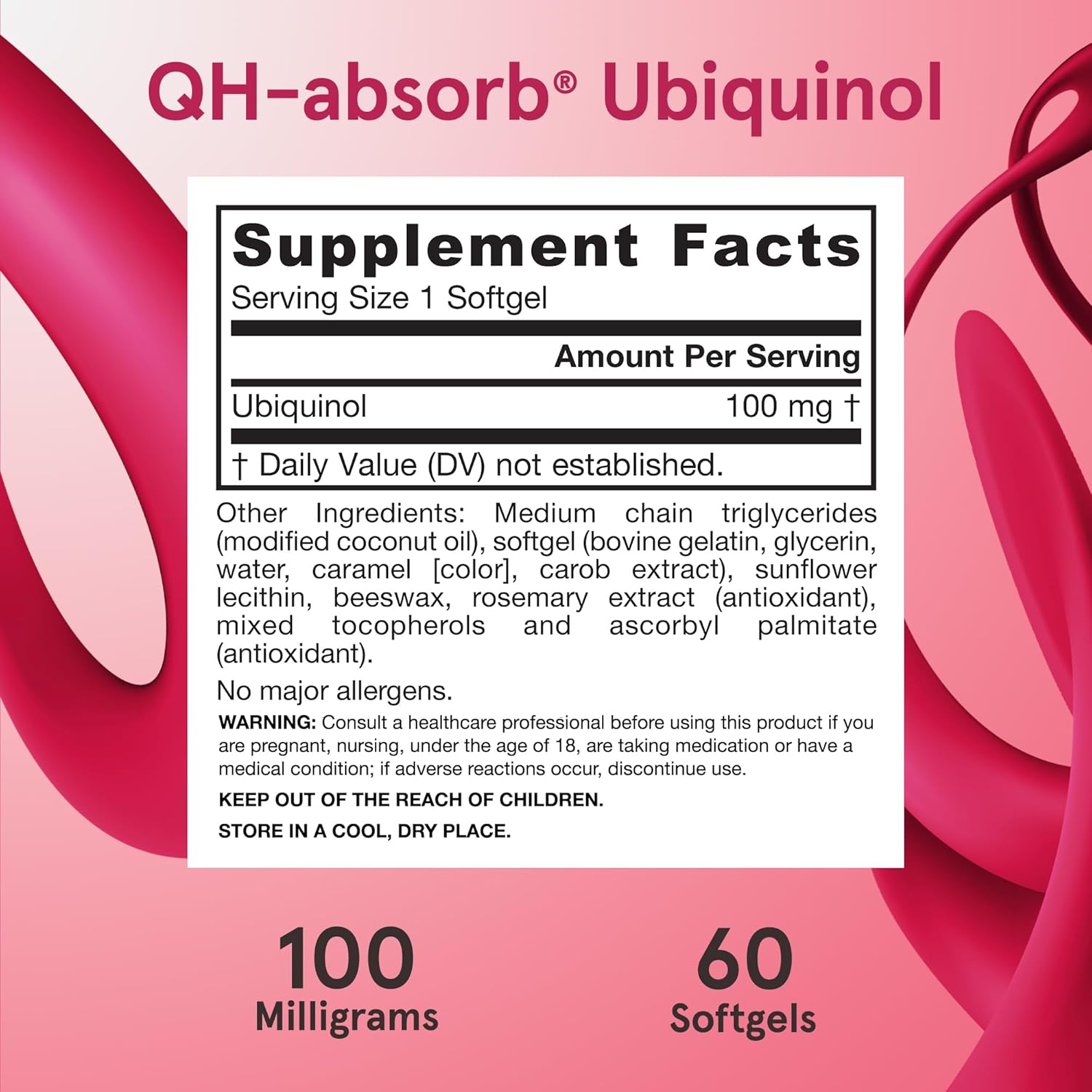 Jarrow Formulas QH-absorb  100 mg – 60-120 Softgels