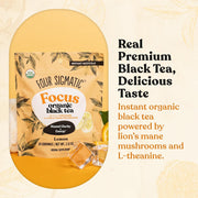 Four Sigmatic Organic Black Tea, L-Theanine & Lion's Mane, Lemon - 60g