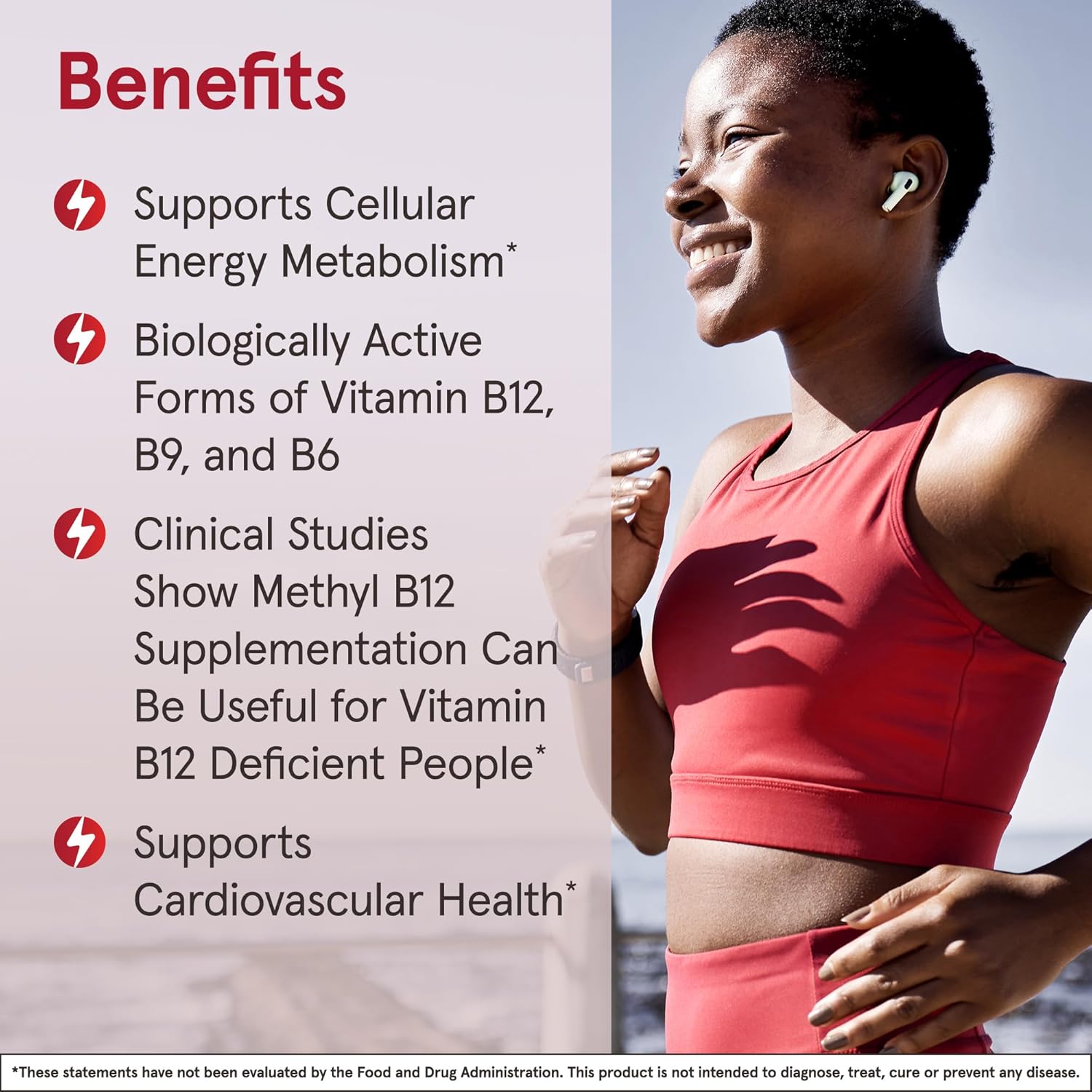 Lifestyle Image: Jarrow Formulas methyl b12 5000mcg methyl folate 800mcg chewable tablets daily supplement use 60 count