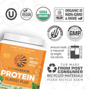Sunwarrior Classic Plant Protein, Unflavoured & Organic