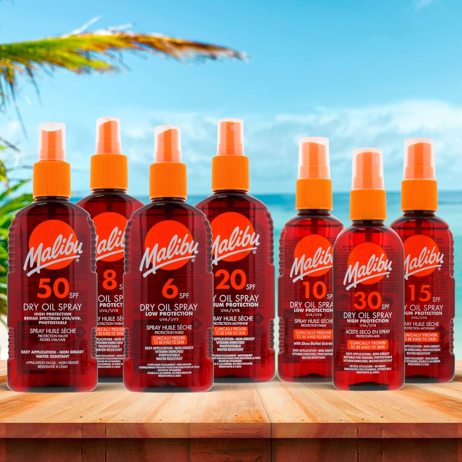 Malibu SPF20 Dry Oil Spray  – 200ml