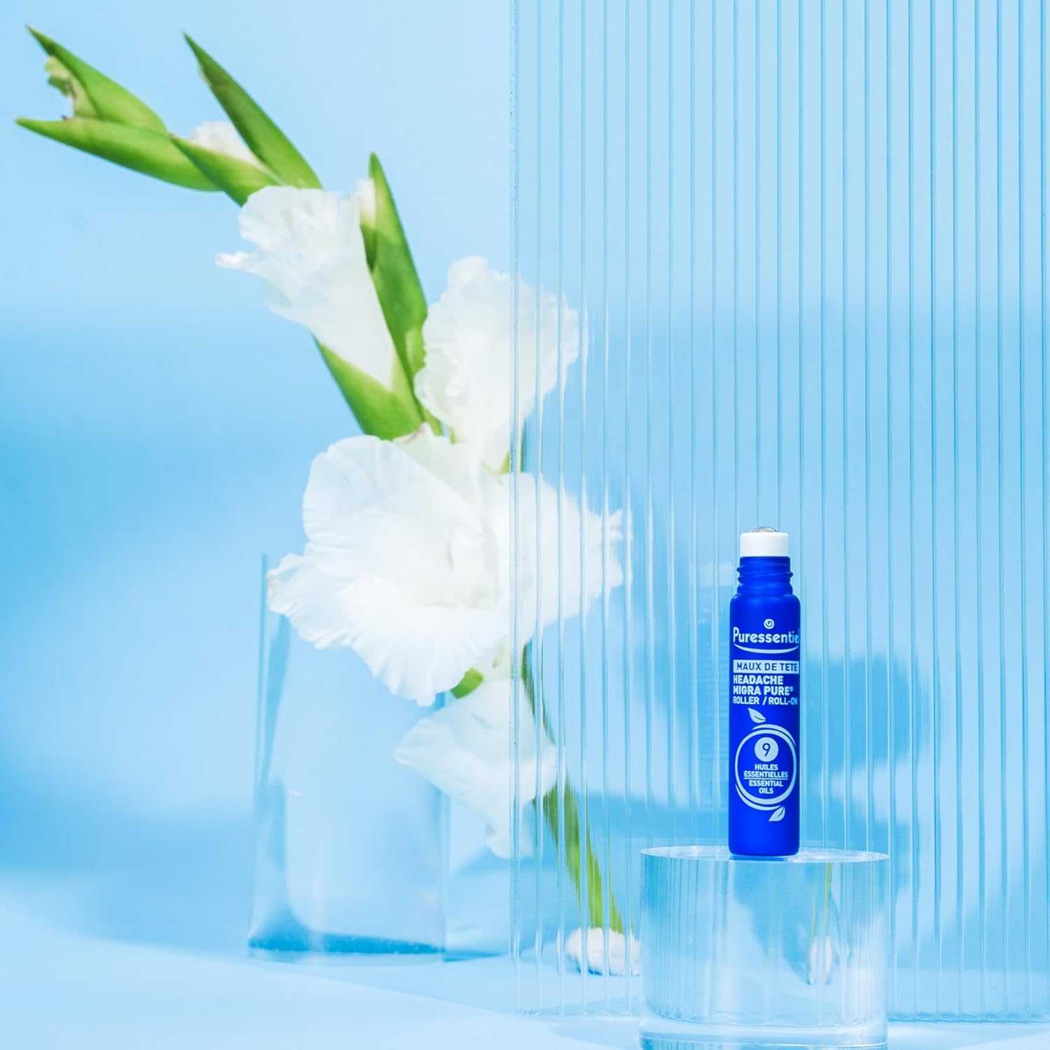 Puressentiel Headache Tension Roll-On with 9 Essential Oils - 5ml