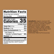 Ingredients and preparation for Four Sigmatic Chai Latte Mix.