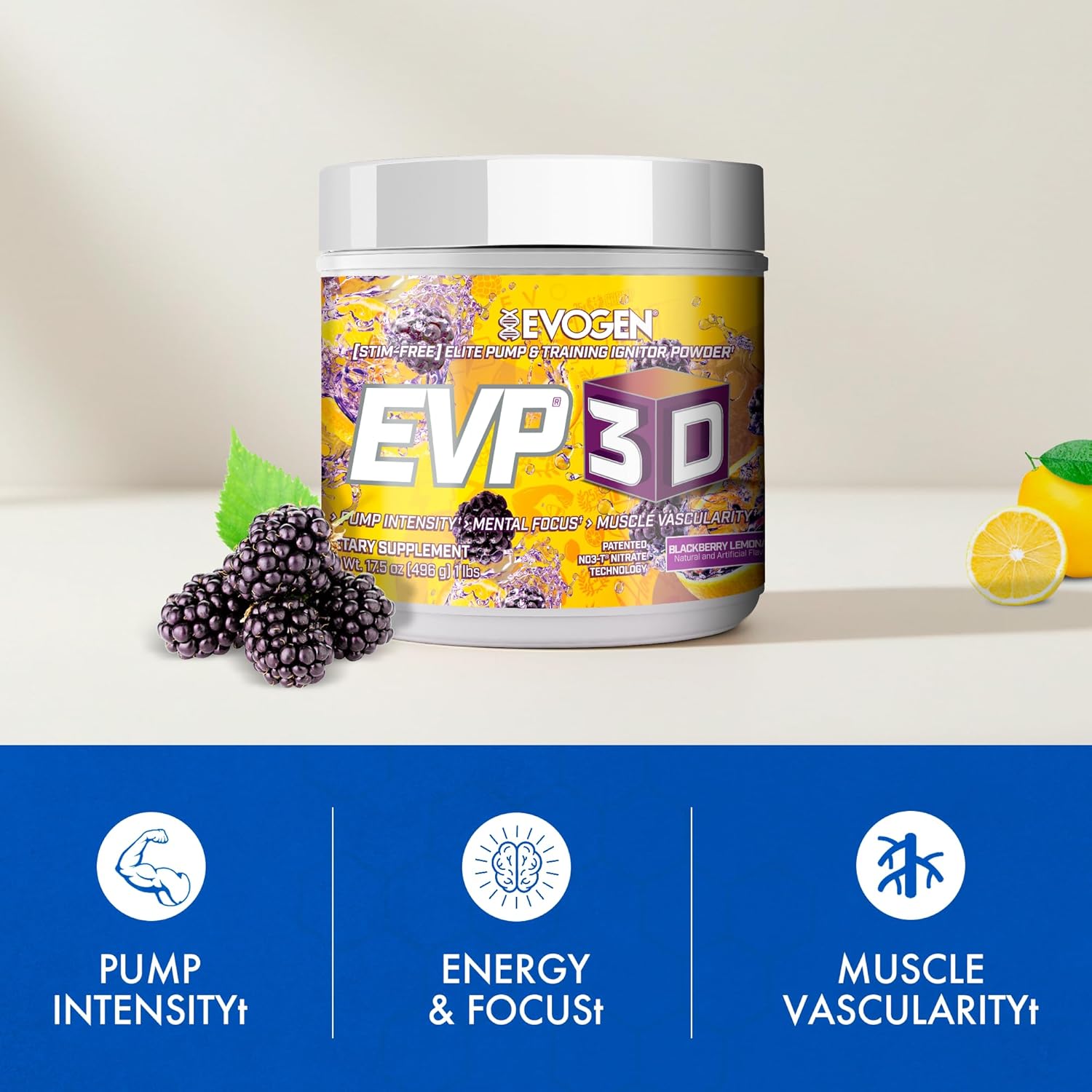 Evogen EVP-3D Pre-Workout BlackBerry Lemonade