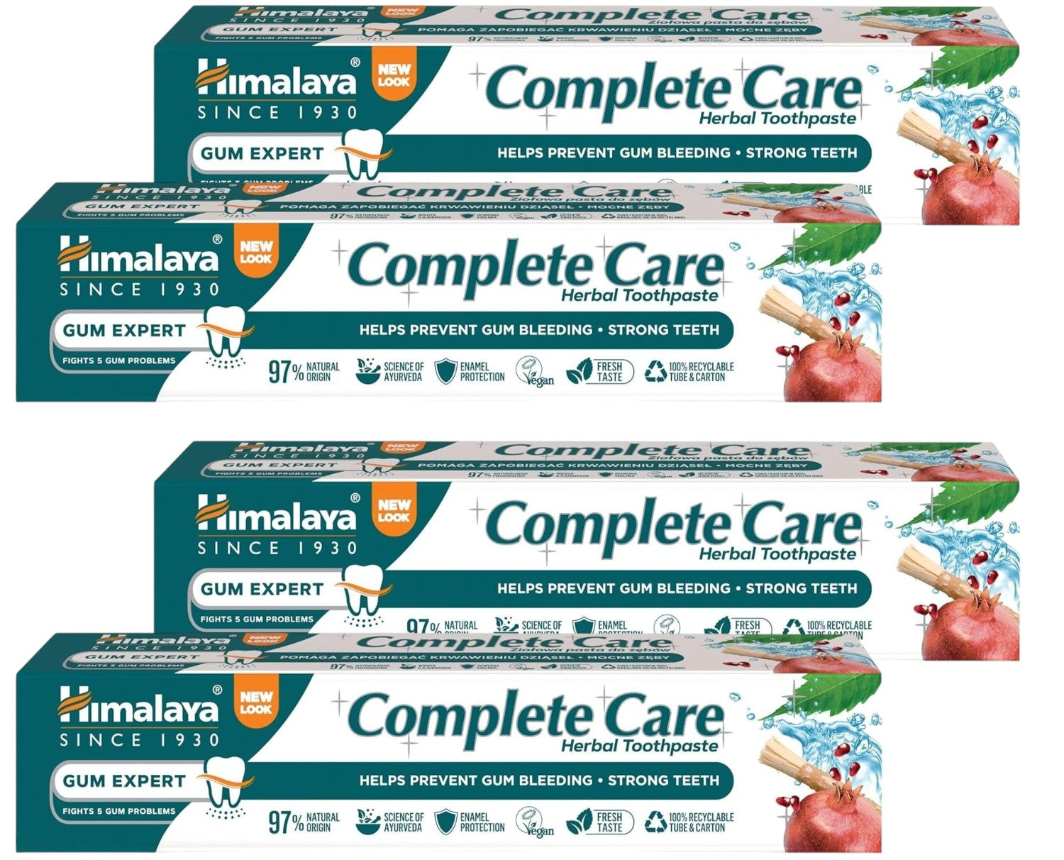 Himalaya Complete Care Herbal Toothpaste 4 x 75ml