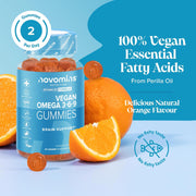 Novomins Nutritions Vegan Omega 3-6-9 Gummies