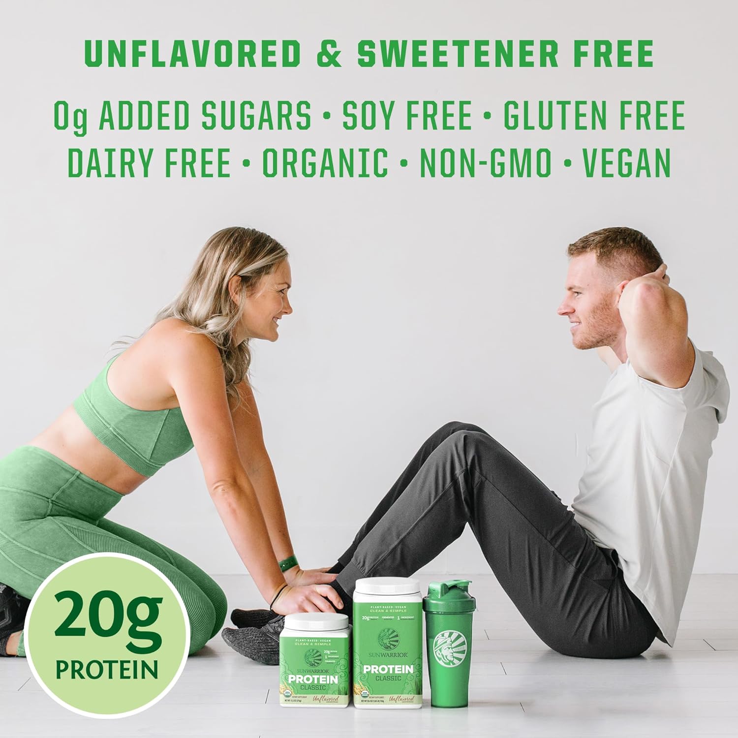 Sunwarrior Organic Brown Rice Protein Powder, Unflavoured