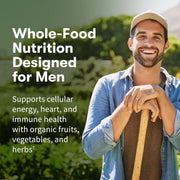 Garden of Life Organics Once Daily Whole Food Multivitamin Vegan Tablet for Men