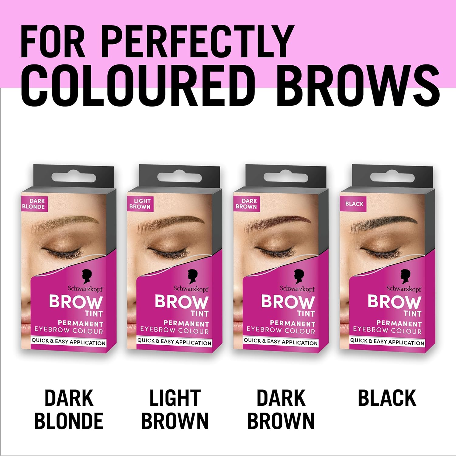 Schwarzkopf Brow Tint Dark Brown Permanent Eyebrow Tint Kit & other variants