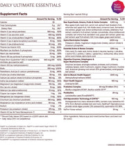 IM8 Daily Ultimate Essentials Açaí & Mixed Berries nutrition facts and ingredients 30 sachets