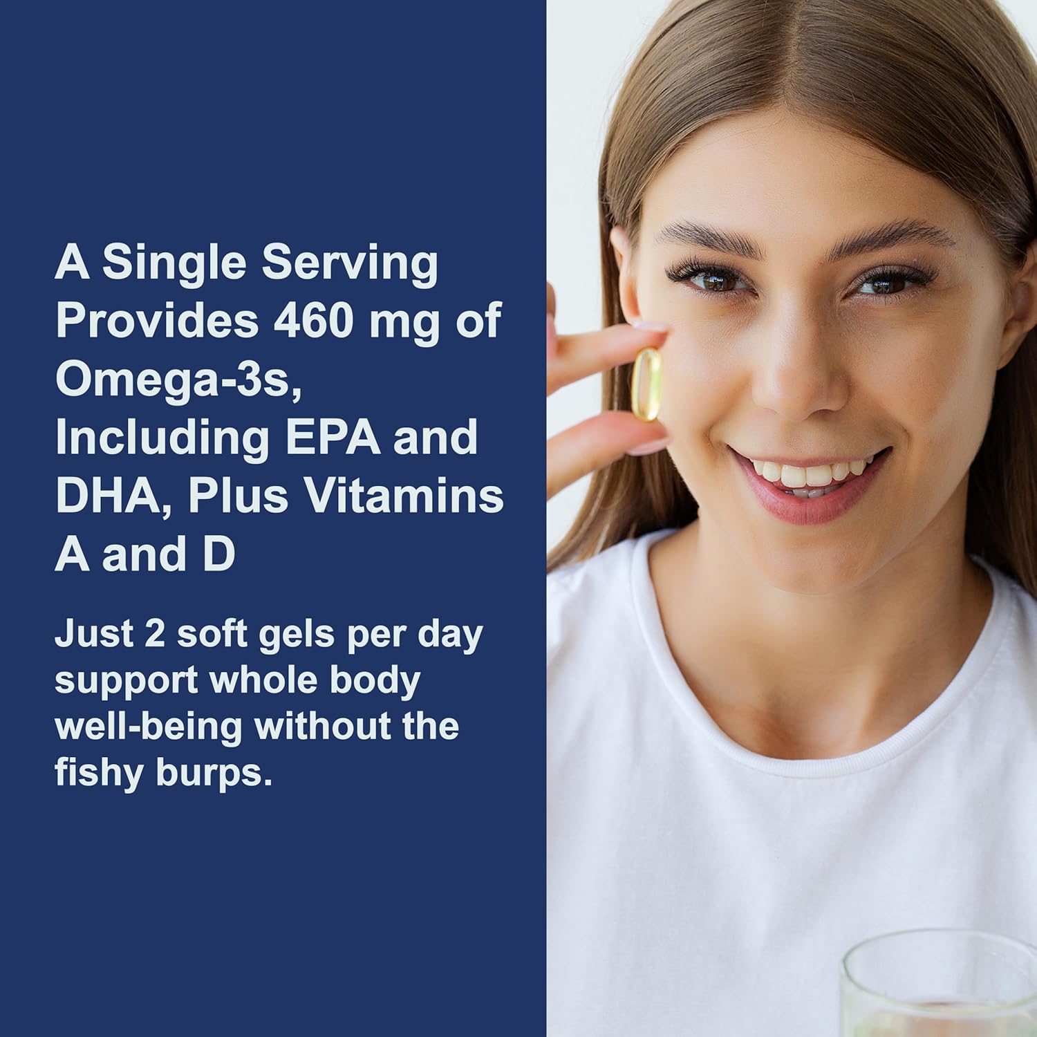 How to Use: Carlson Cod Liver Oil lemon softgel capsules daily use omega supplement 180 count