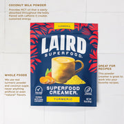 Laird Superfood Non-Dairy Coffee Creamer, Turmeric – 227g