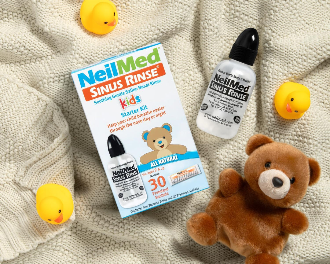Neil Risne NeilMed Pediatric Sinus Rinse Starter Kit | 30 Premixed Sachets ...