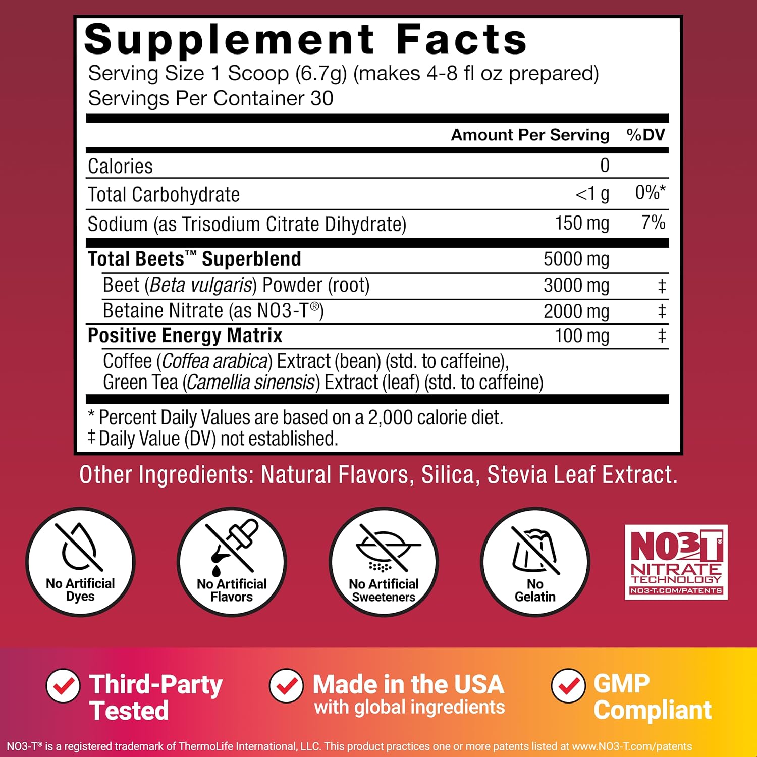 Force Factor Total Beets Beet Root Powder, Berry Lemonade Flavor, 30 Servings 201g